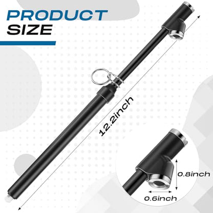 Tallew 20 Pack Dual Head Tire Pressure Gauge Heavy Duty Air Pressure Tire Gauge for Auto Truck Car RV Van Gage Range 10-150PSI, 1-10Bar (Black) - color: Black