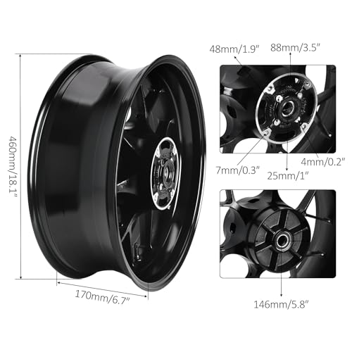Wheel Rim Hub Set for CBR1000RR (2008-2015) - Front and Rear