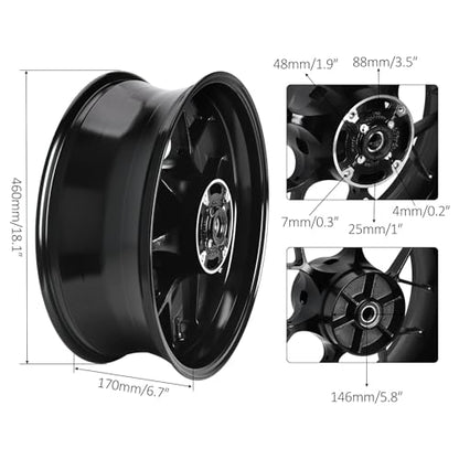 Wheel Rim Hub Set for CBR1000RR (2008-2015) - Front and Rear