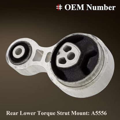 Engine Motor Mount & Trans Mount Kit for Ford Fusion 2010-2012 L4 2.5L - size: 2010-2012 Ford Fusion L4 2.5L