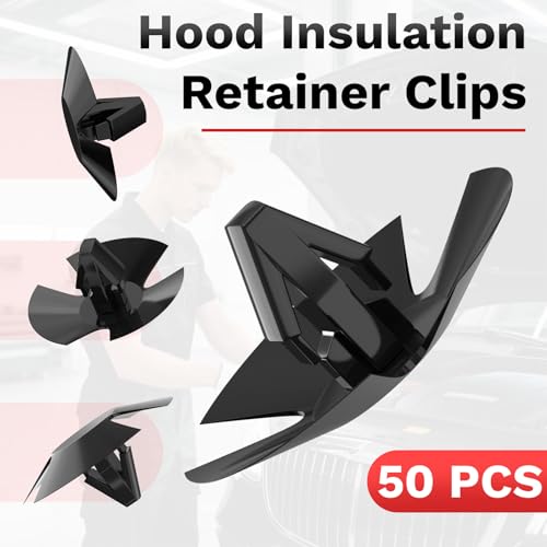 50 PCS Hood Insulation Retainer Clips, Replace OEM 4878883AA