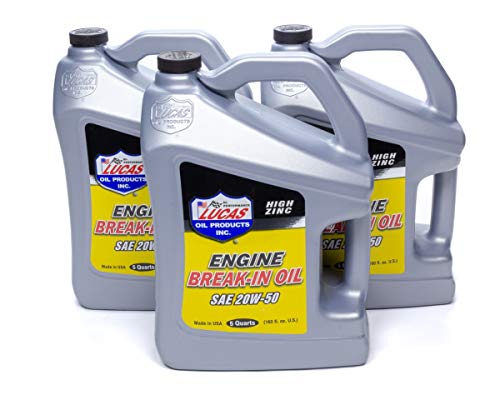 Lucas Oil 10636 SAE 20W-50 Racing Engine Break-in Oil - 5 Quart - size: 5 Quart, style: SAE 20W-50