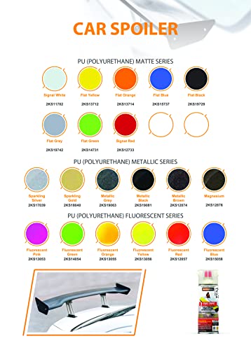SAMURAI 2-Part Polyurethane Spray Paint for Car Spoiler - 11.3 Ounce UV Resistant and Rust Resistant Polyurethane Spray (SIGNAL WHITE, Pack of 3 Cans)