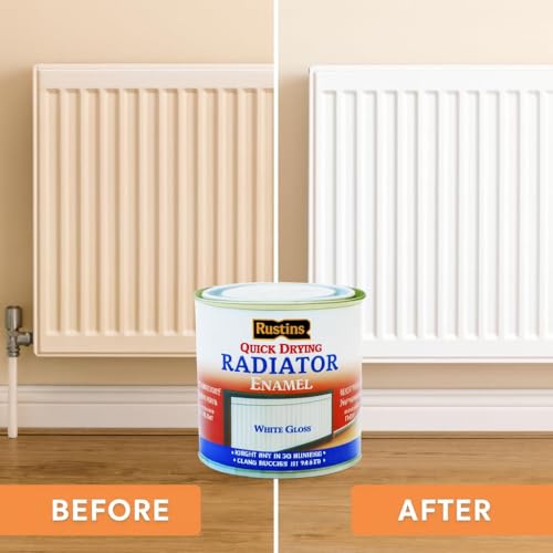 Rustins Quick Drying Radiator Enamel Satin 250ml