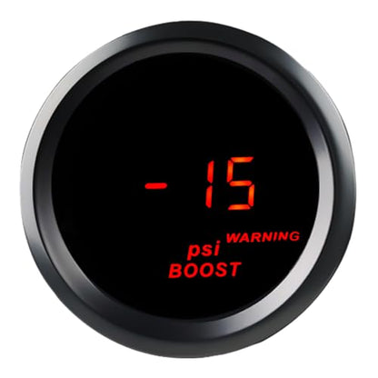 2inch 52mm Turbo Boost Gauge Meter Kit 30PSI DC12V with Boost Sensor - color: Turbo Boost Gauge