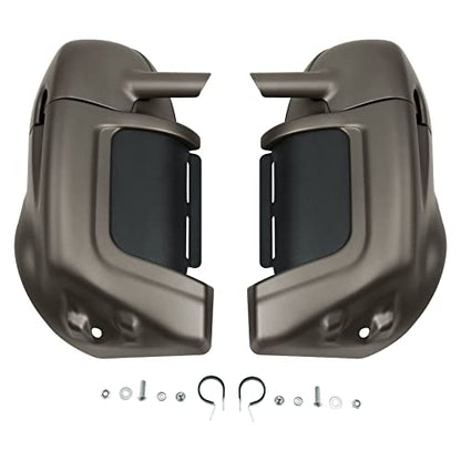 TCT-MOTORPARTS Lower Vented Leg Fairings Cap Glove Box Fit For Harley Touring Road Street Electra Glide Road King Tour Electra Glide Ultra Classic FLHTC1983-2013 - color: Color #2