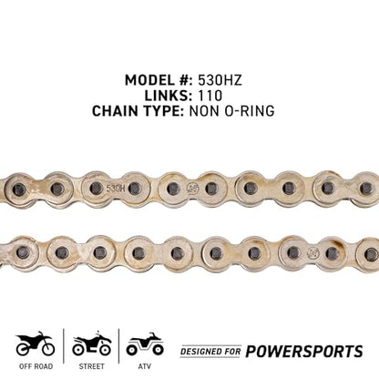 NICHE Drive Sprocket Chain Combo for Suzuki GSXR1000 GSXR1000Z Front 17 Rear 42 Tooth 530HZ Standard 110 Links - size: Standard Chain