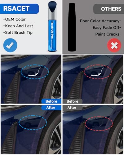 8Q4 Reservoir Blue Touch Up Paint Compatible with Toyota Exact Match Touch Up Paint Car Scratch Repair - color: Reservoir Blue(8Q4)