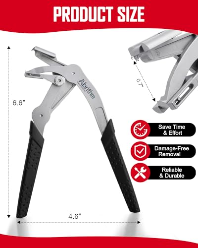 Car Clip Pliers, Panel Clip Removal Tool for Plastic Fasteners, Black - color: Black