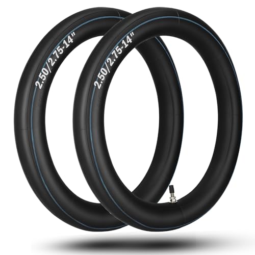 (2-Pack) 2.50/2.75-14" Inner Tubes 60/100-14 Heavy Duty Dirt Bike Inner Tubes, 2mm Thick, TR4 Valve, Fits Most 50cc to 160cc Dirt and Pit Bikes, Compatible with Yamaha PW80, SSR, Thumpstar - size: 2.50/2.75-14" (60/100-14")