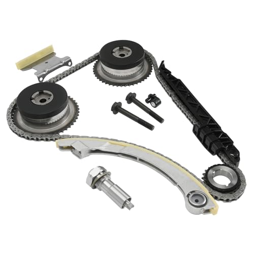 2.4 Ecotec Timing Chain Kit W/VVT Sprocket Compatible with 2009-2017 Chevy Equinox Malibu Cobalt, GMC Terrain, Buick Lacrosse Regal Verano, Pontiac G5 2.2 2.4L Replace 9-4201SAVVT1 12588387 - size: 9-4201SAVVT1