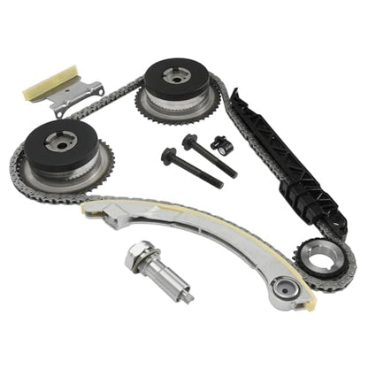2.4 Ecotec Timing Chain Kit W/VVT Sprocket Compatible with 2009-2017 Chevy Equinox Malibu Cobalt, GMC Terrain, Buick Lacrosse Regal Verano, Pontiac G5 2.2 2.4L Replace 9-4201SAVVT1 12588387 - size: 9-4201SAVVT1