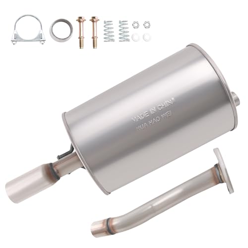 409 Stainless Steel Rear Exhaust Muffler Compatible for 2006-2011 Civic 1.8L and 2006-2011 Civic Hybrid Sedan 1.3L-Including Gasket and Bolt kit，Repklace OE :604120 EPA - size: 2006-2011 Civic 1.8L
