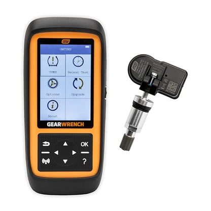 Bundle of GEARWRENCH Universal Tire Pressure Monitoring System Programming & Diagnostic Tool | GWTPMS + GEARWRENCH Universal Programmable Metal TPMS Sensor | GWTPMSM