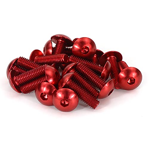 Universal Fairing Bolt Kits Fit for CRF/YZ/NINJA/GSX/DRZ Series - color: Red