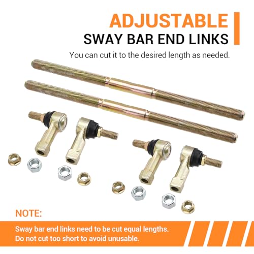 Adjustable Sway Bar End Link 4-6" Lift Compatible with Jeep Wrangler JK