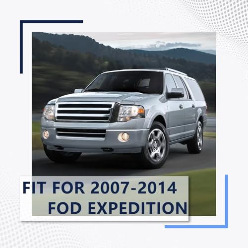 PENSUN Headlights for Ford Expedition 2007-2014,Halogen, Chrome, Passenger - size: passenger side