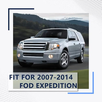 PENSUN Headlights for Ford Expedition 2007-2014,Halogen, Chrome, Passenger - size: passenger side