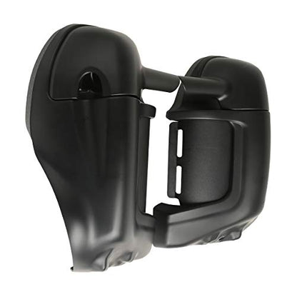 TCT-MOTORPARTS Matte Black Lower Vented Leg Fairings Cap Glove Box Fit For Harley Touring Road Street Electra Glide Road King Tour Electra Glide Ultra Classic FLHTC1983-2013 - color: Matte Black