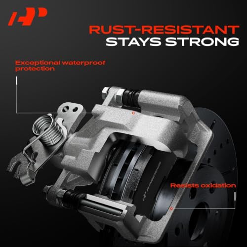 A-Premium Rear Left Driver Disc Brake Caliper with Bracket - style: Rear Driver Side