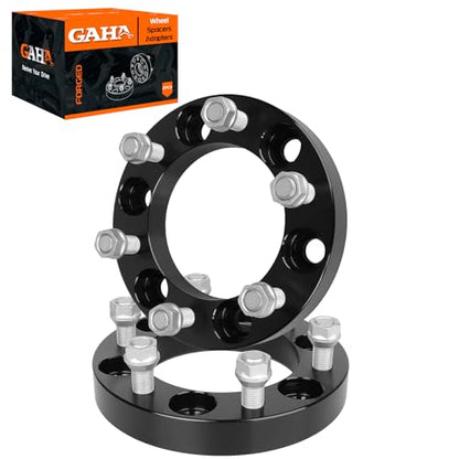 GAHA 6x139.7mm Wheel Spacers 1 inch 108mm Hub Bore, with M14x1.5 - color: 6x139.7-1in-2PCS