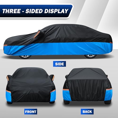 Car Cover Waterproof All Weather Outdoor Windproof Dustproof UV Protection Fit Tuck Cover M-Length Up to 210 inch - color: 4 Tuck Car Cover, size: Truck M-Length Up to 210 inch