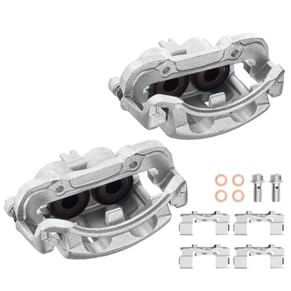 Front Brake Caliper Assembly for Nissan D21 1992-1994 2.4L 3.0L - size: Front [19-B1672 & 19-B1673]