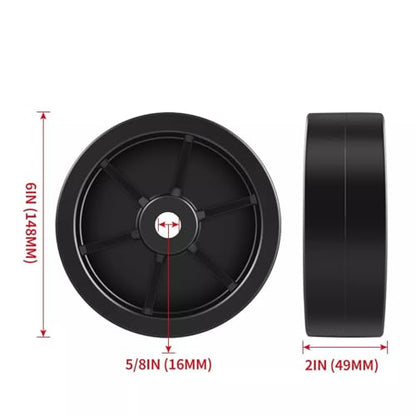 Trailer Jack Wheel, Sangkim 6 Inch Boat Trailer Wheel 1200lb Trailer Tongue Jack Wheel Replacement Parts