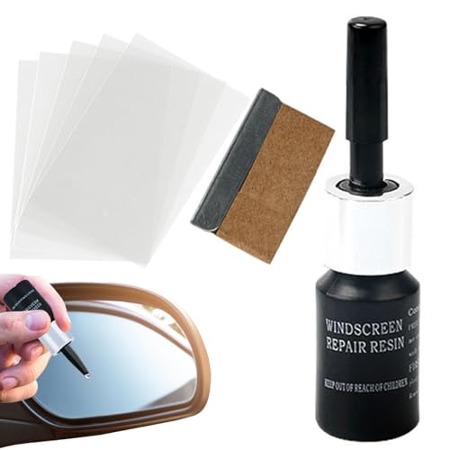 Car Glass Nano Repair Fluid Car Glass Windshield Crack Chip Nano Repair - color: black