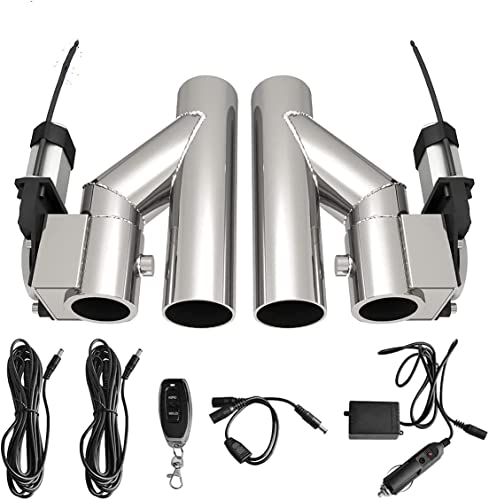 SPELAB Stainless Steel Exhaust Pipe Kit (2.5 inch) - size: 2.5 inch