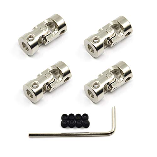 4 Pcs 5mm to 5mm Universal Joint Shaft Coupling for Motor - size: 5-5mm
