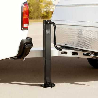VEVOR Heavy-Duty Trailer Jack, 12,000 lbs Load Capacity, Sidewind Square Direct Weld-on Trailer Jack with Handle Crank, Adjustable Drop Leg, 26-Inch Travel for Lifting RV, Utility, Yacht Trailers - size: 12000lbs (26 inch Stroke)