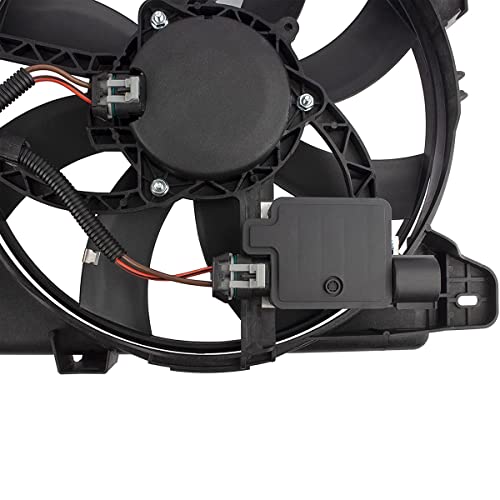 621-392 Engine Radiator Dual Cooling Fan Assembly for Ford Edge 2007-2014 Lincoln MKX 2007-2015 V6 3.5L 3.7L, 7T4Z8C607A 7T4Z8C607B 7T4Z-8C607-A FO3115177