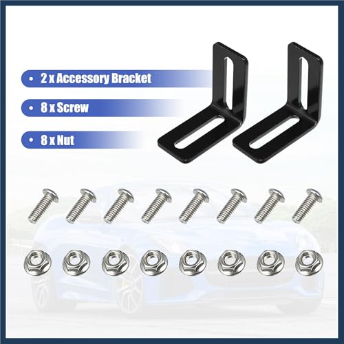 Universal Oil Cooler Mounting Bracket Kit 330mm Aluminum Alloy Engine Oil Cooler Radiator Adapter Kit Oil Cooler Bracket Kit Black Transmission Oil Cooler Mounting Kit Stylish Design