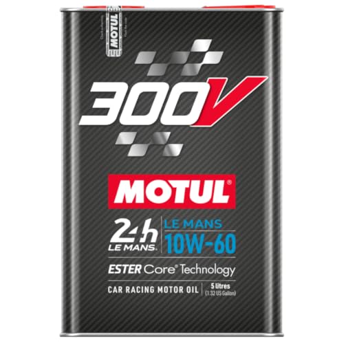 MOTUL 110865 300V 10W-60 LE MANS Car Racing Motor Oil Full Synthetic Engine Lubricant 5 Liter High Performance 4-Stroke Ester Core - size: 4L