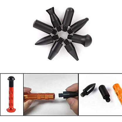LadyRosian 16PCS Paintless Dent Repair Tools Leveling Telescopic Hammer and Aluminum Dent Hammer with Knock Down Head Tap Kit for Car Hail Damage Dent Repair - color: Repair Tool B