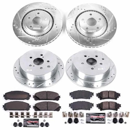 PowerStop Z23 Performance Brake Pad & Rotor Kit Front & Rear K5828