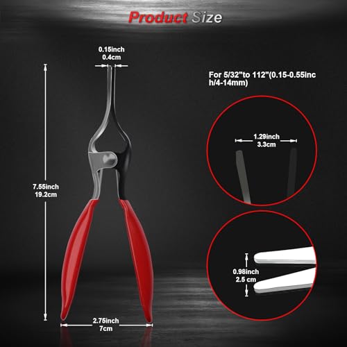 Automotive Hose Remover Pliers – Effortlessly Disconnect and Remove Vacuum Lines and Tube Hoses – Essential Mechanic Tools with Hose Clamp Pliers – Easy and Efficient Repairs