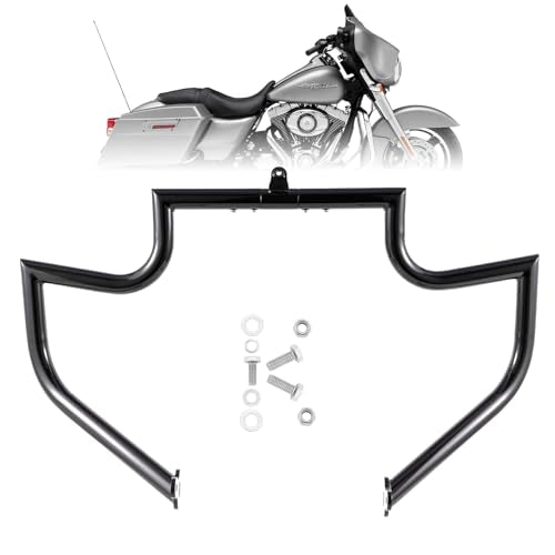 Kinglemc Crash Bar Engine Guard for Harley Touring(Gloss Black)