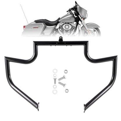 Kinglemc Crash Bar Engine Guard for Harley Touring(Gloss Black)