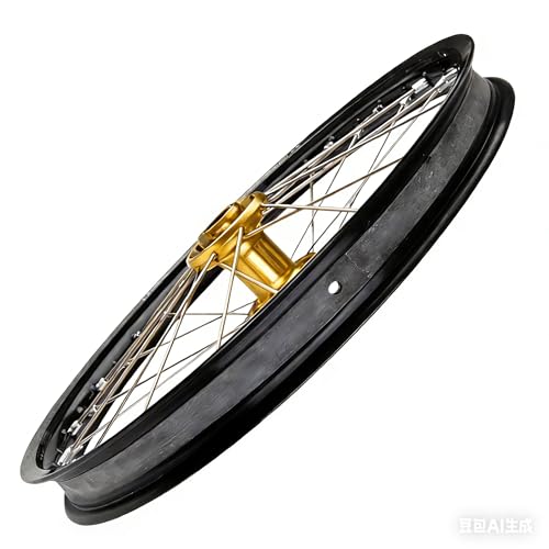 Motorcycle Rim Strips, Heavy-Duty Rubber Rim Tape with Pre-Drilled Valve Stem Hole Spoke Nipple Puncture Protection for Off-Road Dirt Bikes & Street Motorcycles - color: 2PCS 21" Wheel -21" x 25mm Rim Strip