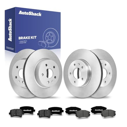 AutoShack Front & Rear Brake Rotors & Premium Pads for Chevy Malibu 2015 - style: Brake Rotor & Premium Pad