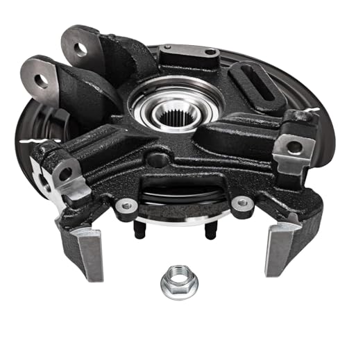 Detroit Axle - Rear Steering Knuckles w/Hubs + Upper Control Arms w/Ball - size: 4CU47707/4PC