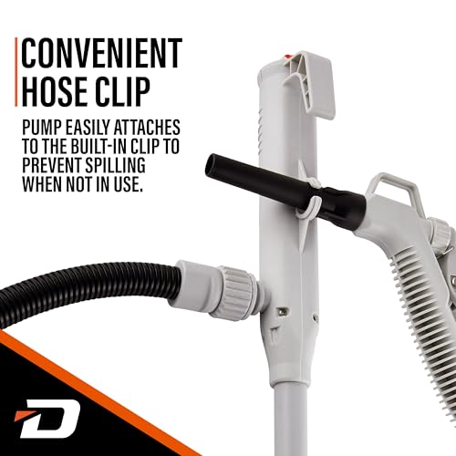 Deway Fuel Transfer Pump, WAYZSPAAHN, Gas Can Pump, 3.2 GPM, 51" Hose, 4 AA - style: Hand-Trigger Nozzle