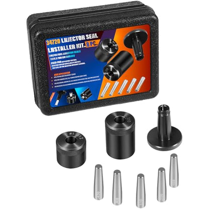 34720 Injector Seal Installer Kit Compatible with Ford, GM and Subaru Many Engines fit for Hitachi Bosch Continental Fuel Injectors Seals (8 PCS)