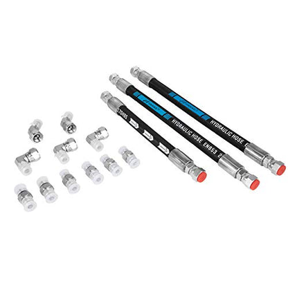 High Pressure Oil Pump HPOP Hoses Lines Kit & Crossover Line for 1999-2003 Ford 7.3L Powerstroke Diesel F250 F350 F450 F550 F650 F750 E350 E450 E550 Excursion YC3Z-9J323-E YC3Z-9J323-F F81Z-9J323-E - style: Hoses Lines Kit+Crossover Kit