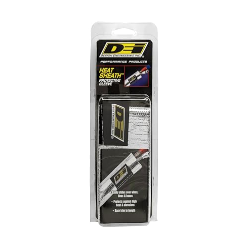 Design Engineering Heat Sheath Aluminized Sleeving – 1-1/4" I.D. x 3 ft - size: 1-1/4" I.D.