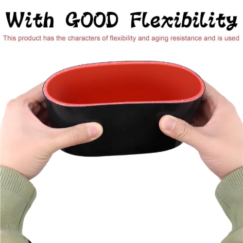 Silicone Coupler ID 5 inch Straight Rubber Intake Hose 4-Ply - size: ID5"