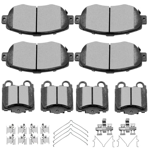 SCITOO Front Rear Disc Brake Pad Set Fit For Lexus For IS300 2001-2005 - size: Front D619 & Rear D771