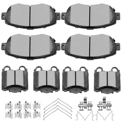 SCITOO Front Rear Disc Brake Pad Set Fit For Lexus For IS300 2001-2005 - size: Front D619 & Rear D771